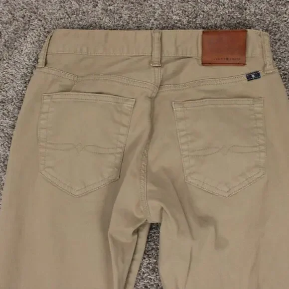 Lucky Brand 121 Heritage Slim Fit Pants Mens 29x32 Khaki Cotton - Picture 9 of 10